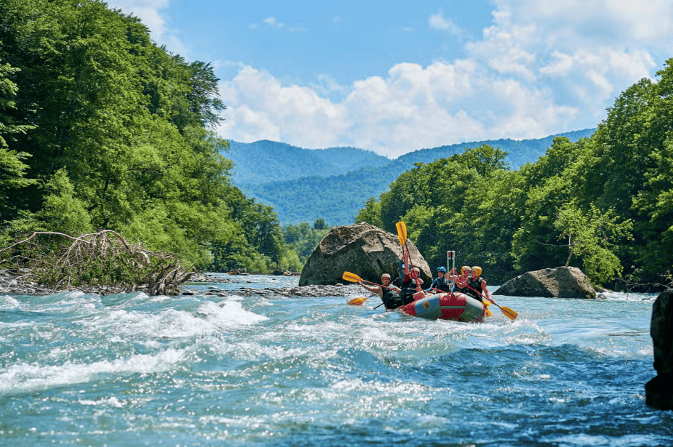 raftin en el río trancura